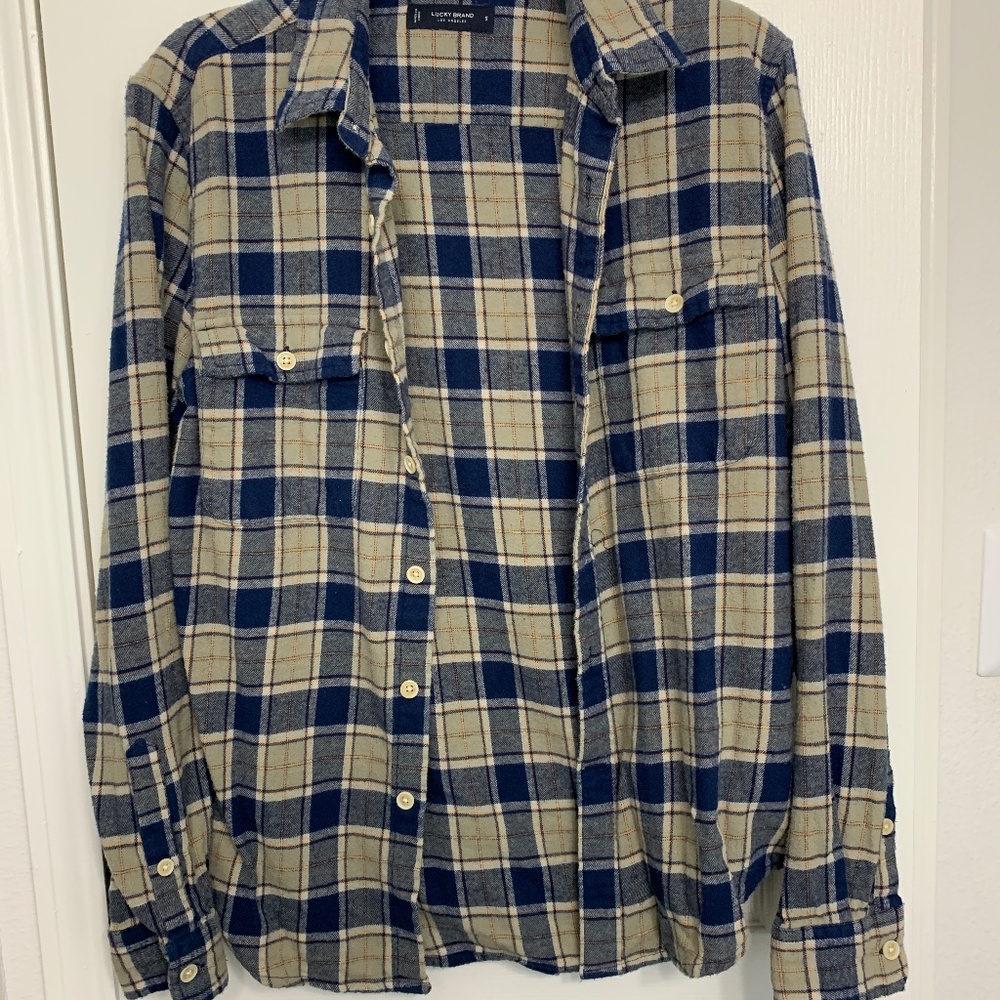 lucky brand flannel button up